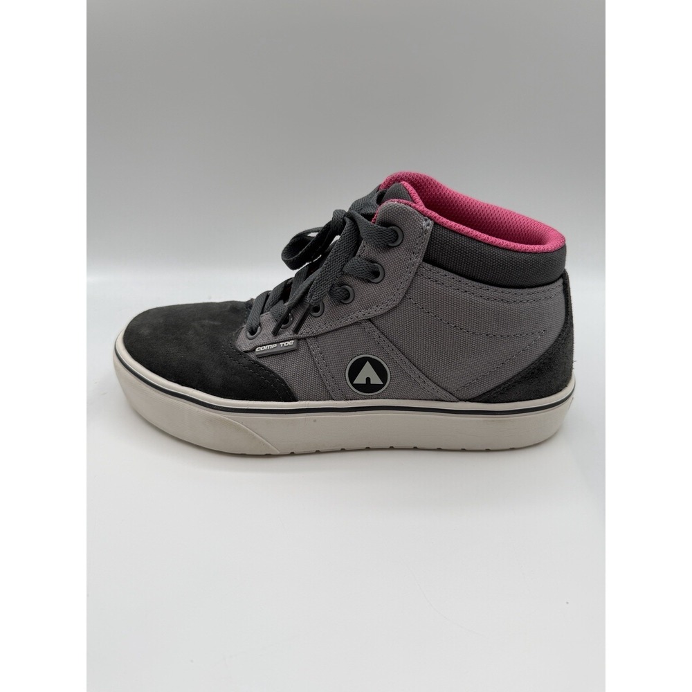 Airwalk Safety Toe Venice Mid Work Shoe,Women's 7 D, Suede/Canvas/NEW/DEFECTS
